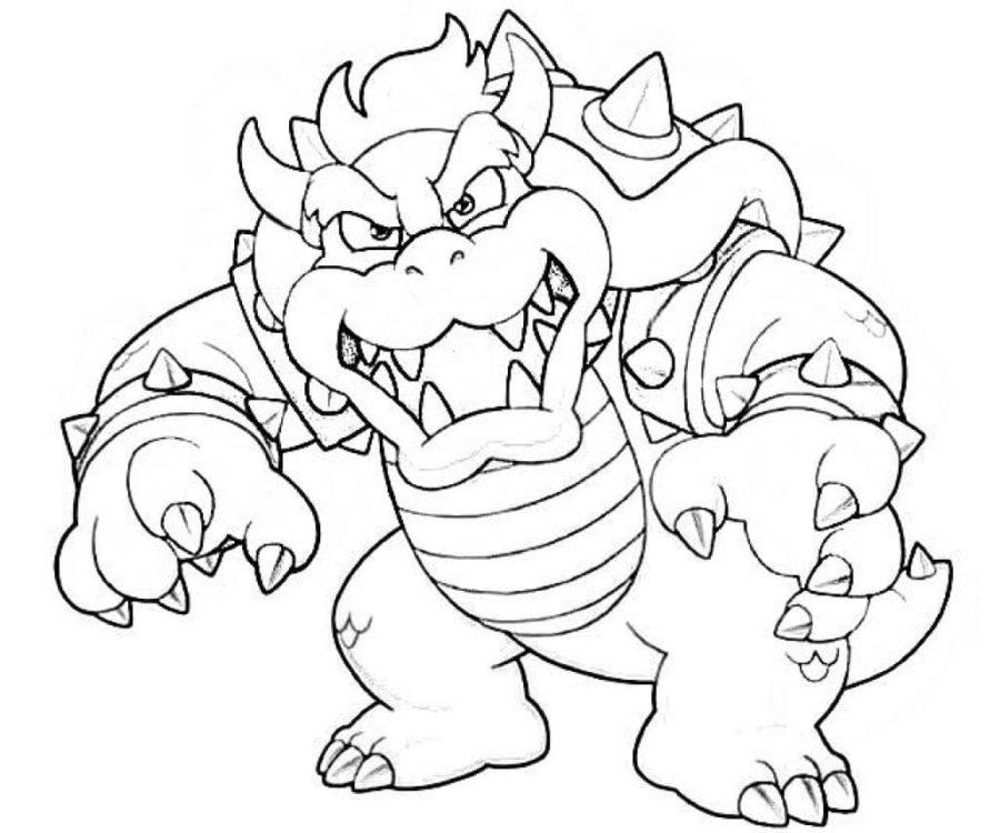 Bowser coloring pages by coloringpageswk on