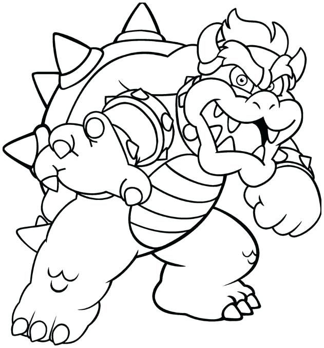 Bowser coloring pages