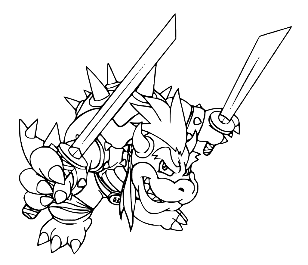 Bowser coloring pages