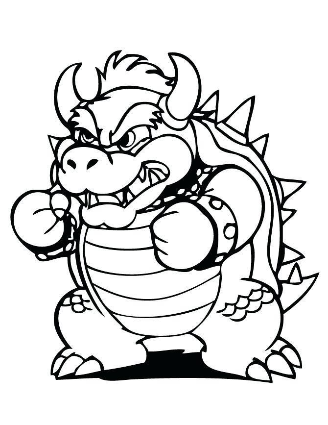 Bowser coloring pages