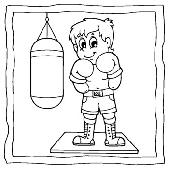 Boxing coloring book boxing gloves coloring pages by abdell hida