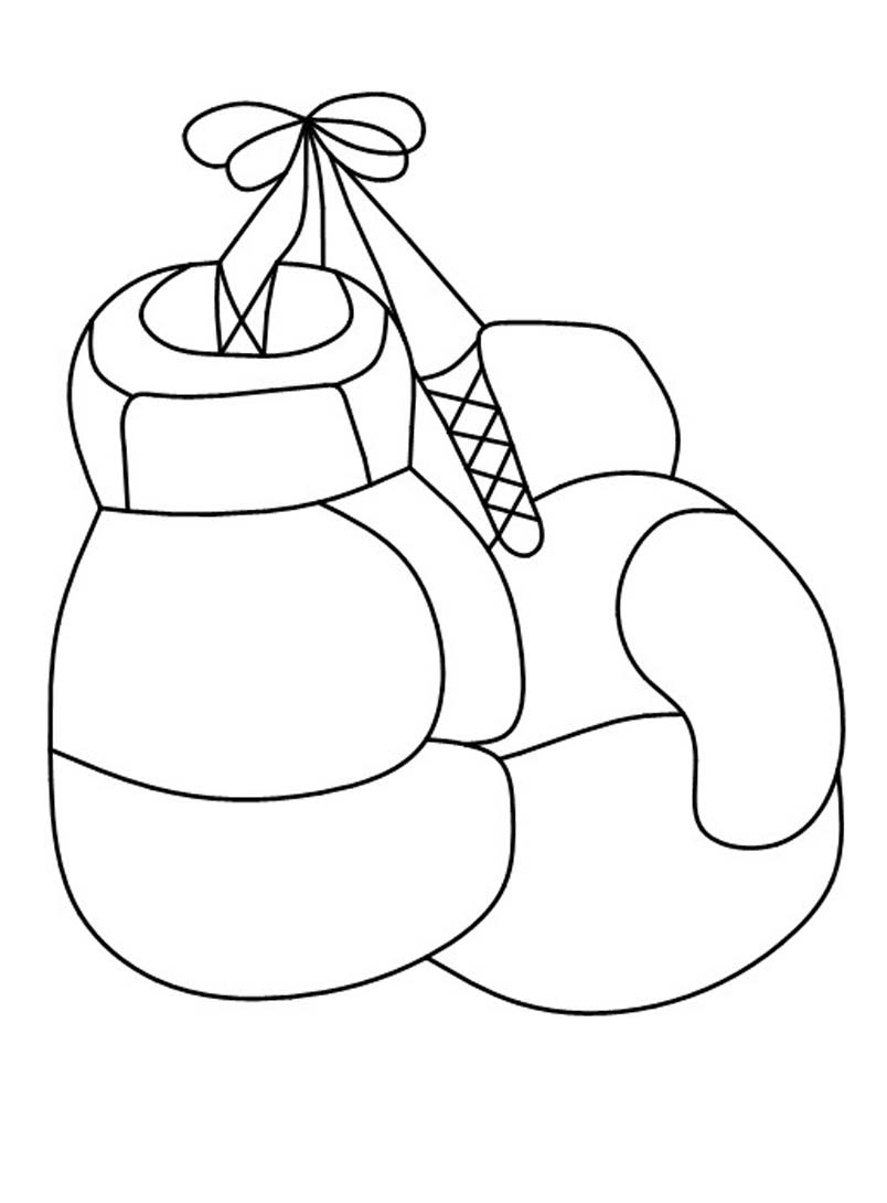 Coloring pages boxing gloves coloring pages