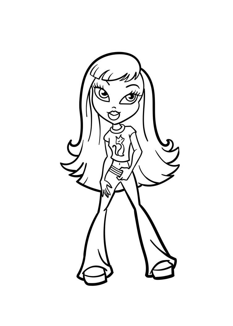 Bratz coloring pages by coloringpageswk on