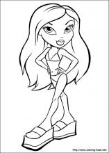 Bratz coloring pages on coloring