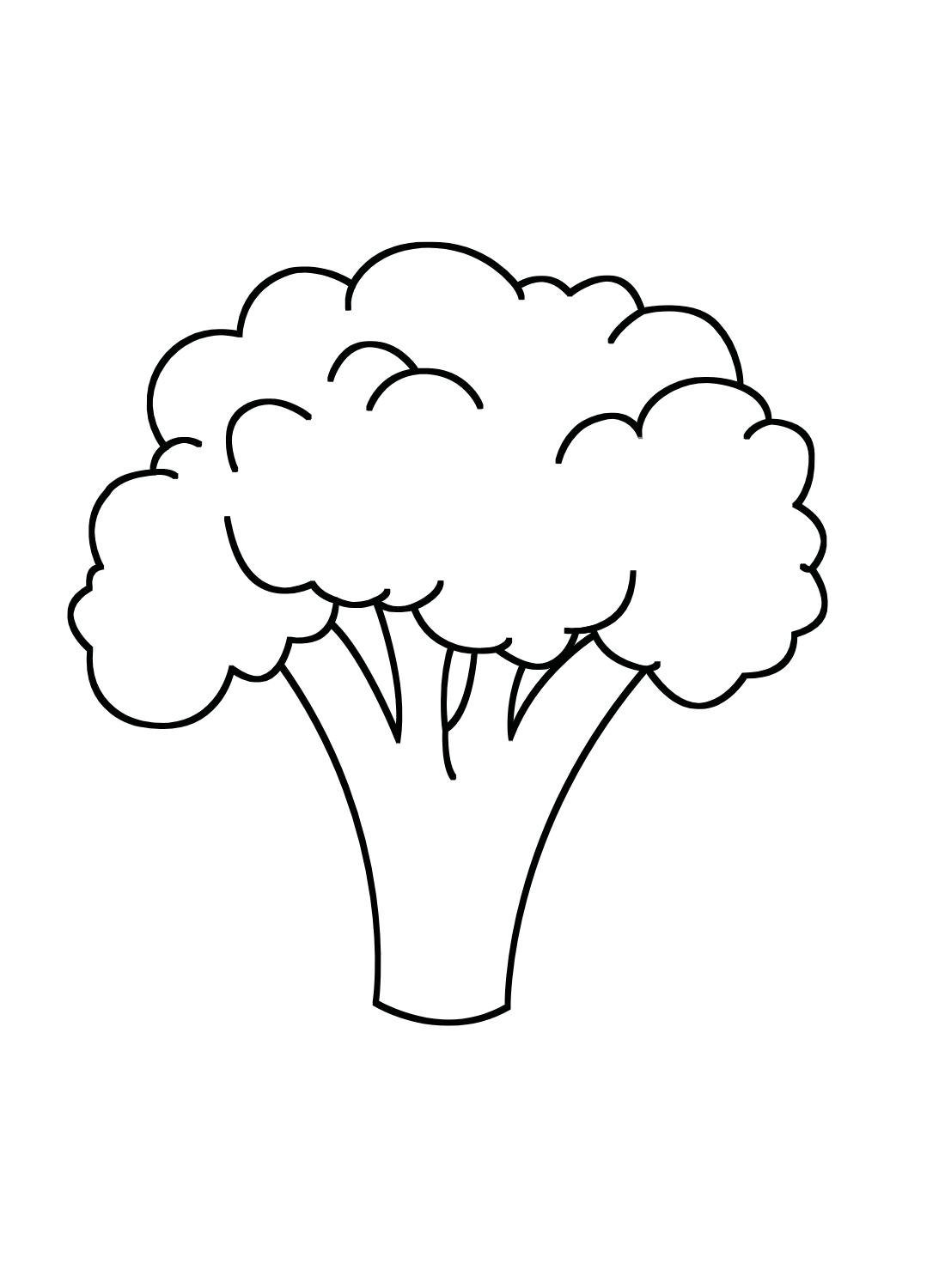 Broccoli coloring pages printable for free download