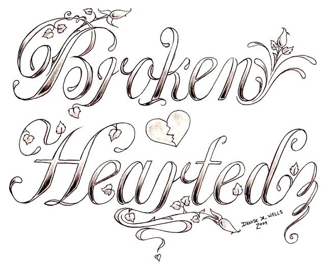 Broken hearted tattoo design by denise a wells adult coloring books printables love coloring pages quote coloring pages