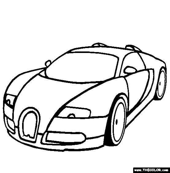 Bugatti veyron coloring page free bugatti veyron