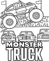 Vehicle coloring pages for kids