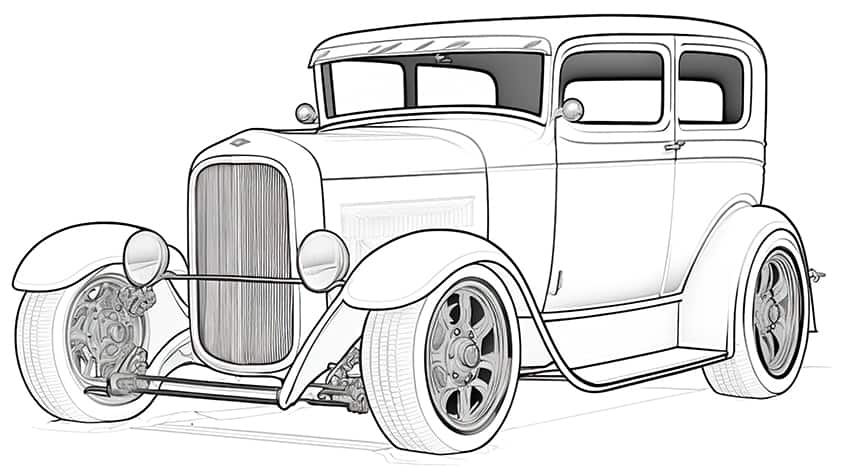 Car coloring pages