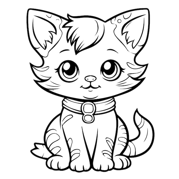 Cat Coloring Pages  Free Printable Kitten Coloring Sheets