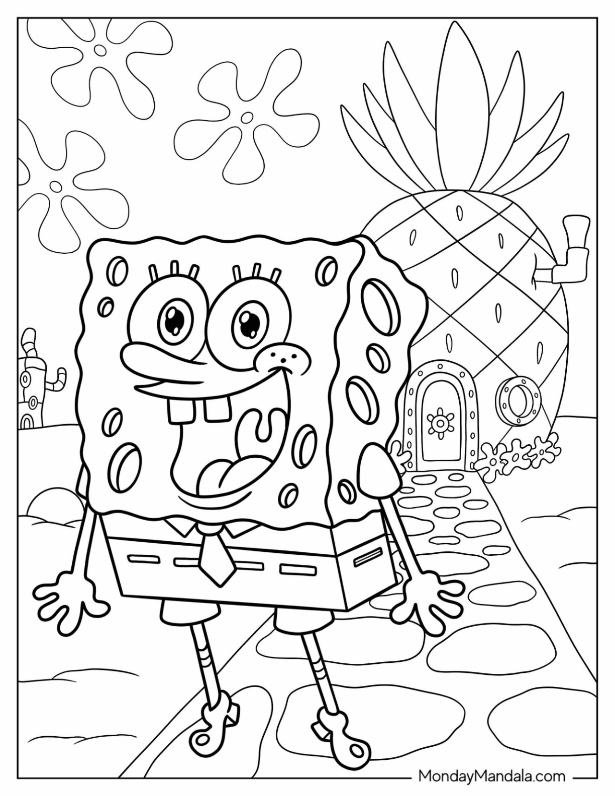 Cartoon coloring pages free pdf printables