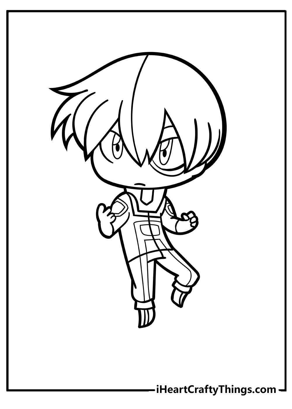 Chibi coloring pages free printables