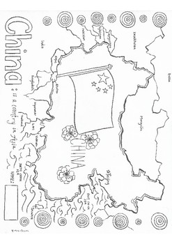 China map coloring sheet by art with mrs olson tpt