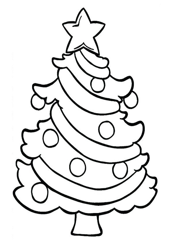 Coloring pages christmas tree coloring pages