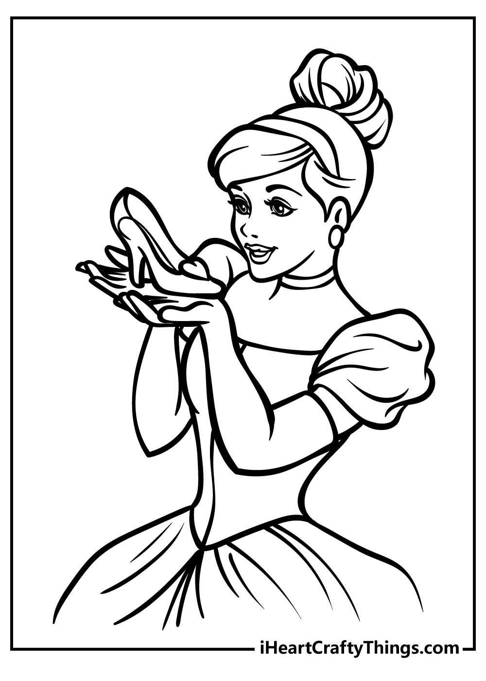 Cinderella coloring pages free printables
