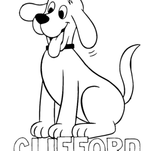 Clifford coloring pages printable for free download