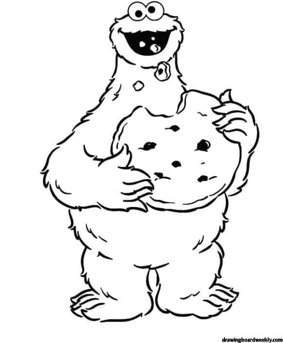 Cookie monster coloring page monster coloring pages coloring pages elephant coloring page