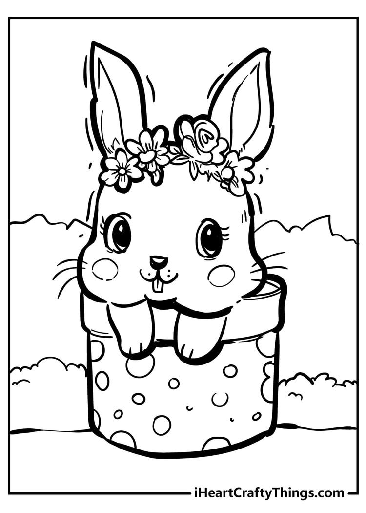 Original and sweet rabbit coloring pages rabbit colors bunny coloring pages cute coloring pages