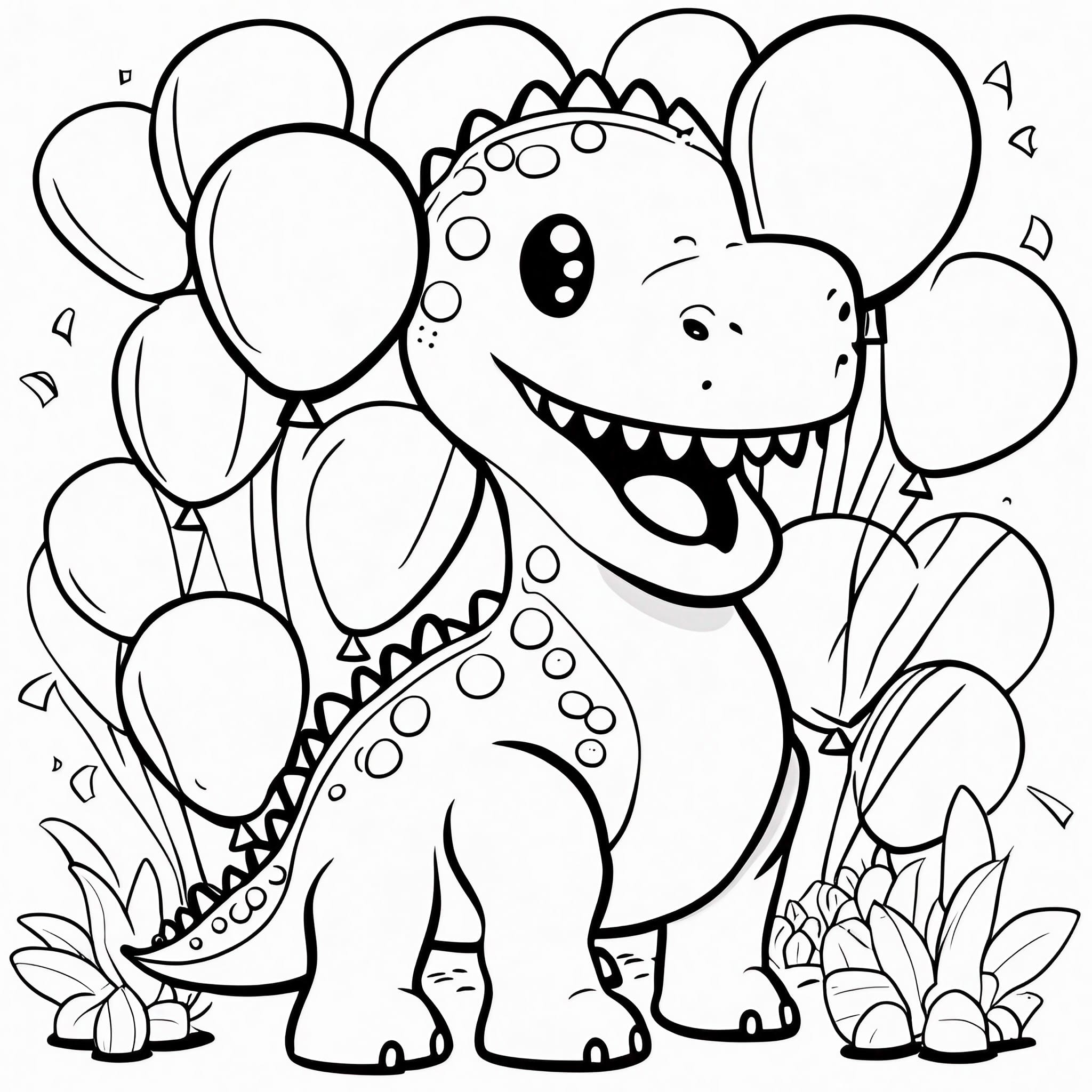 Printable dinosaur coloring pages discover kawaii dinosaurs