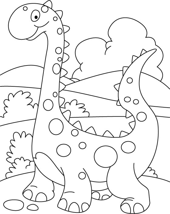 Coloring pages cute dinosaurs coloring pages to print