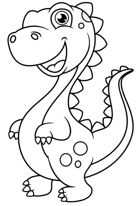 Cute dinosaur coloring pages with instant download desenhos infantis para pintar desenhos juninos para colorir folhas para colorir