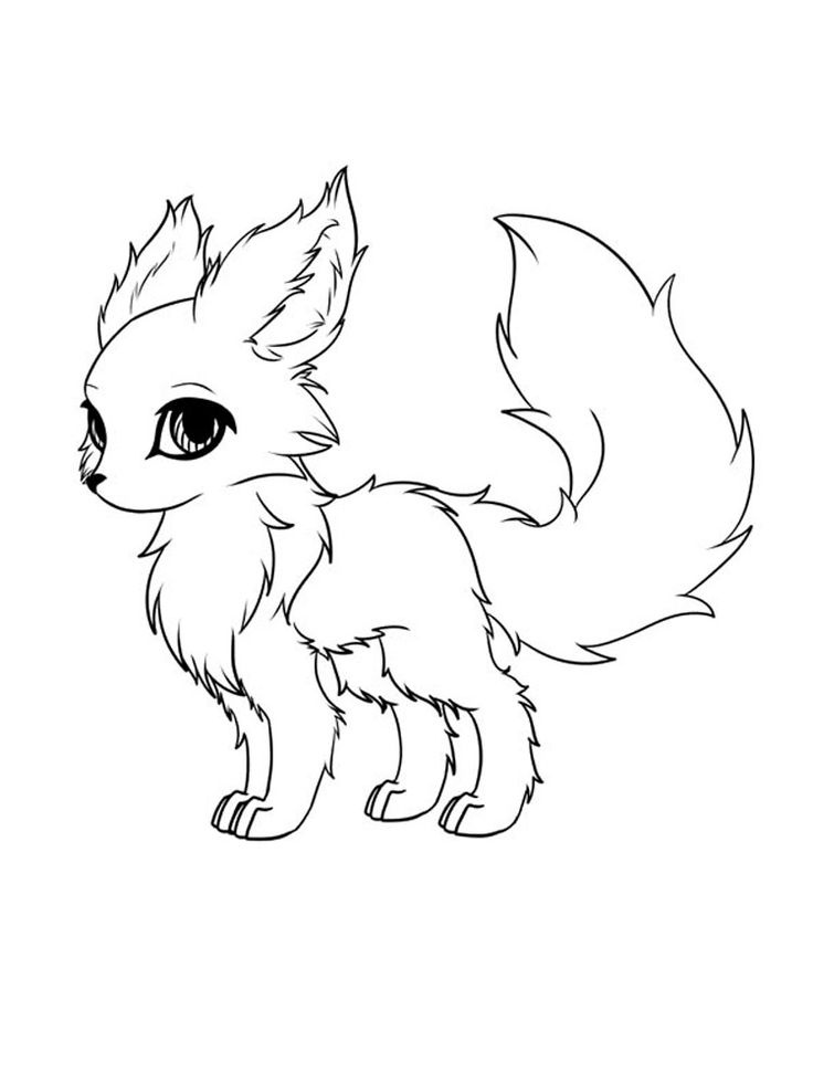 Cute fox coloring pages fox coloring page animal coloring pages kawaii girl drawings