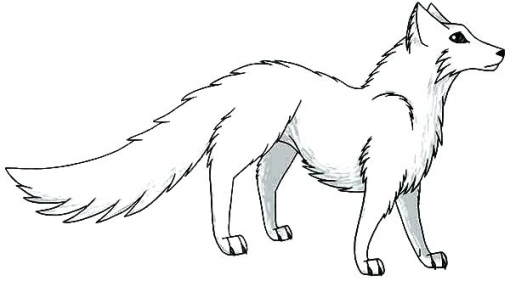 Coloring pages cute easy fox coloring pages