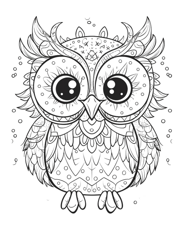 Printable digital owl coloring pages whimsyowls coloring collection