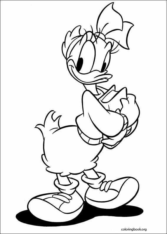 Daisy duck coloring page