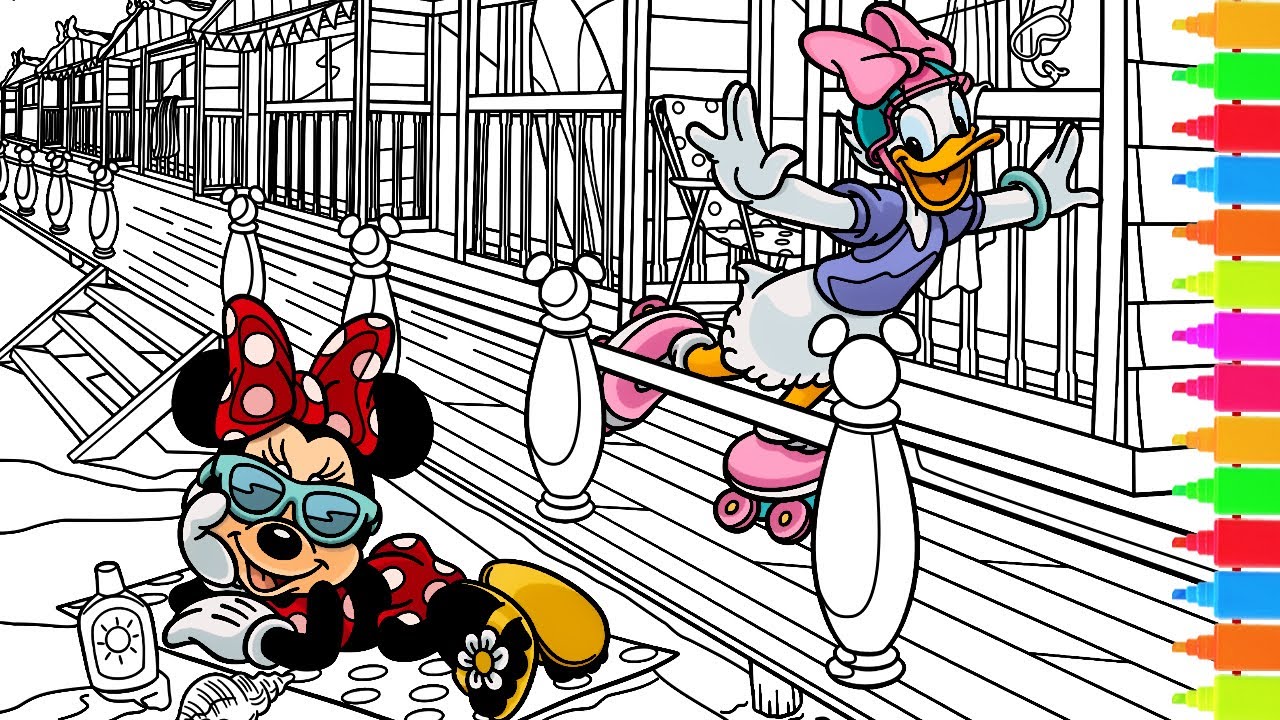 Coloring minnie mouse mickey mouse daisy donald duck disney mickey mouse coloring pages