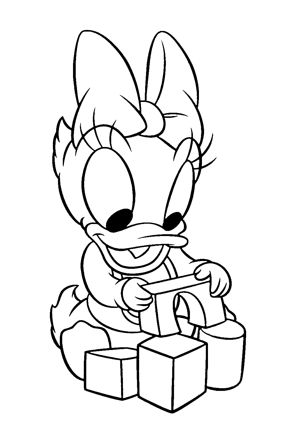Free daisy drawing to download and color