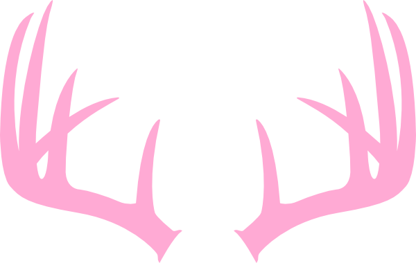 Pink deer antler clip art at