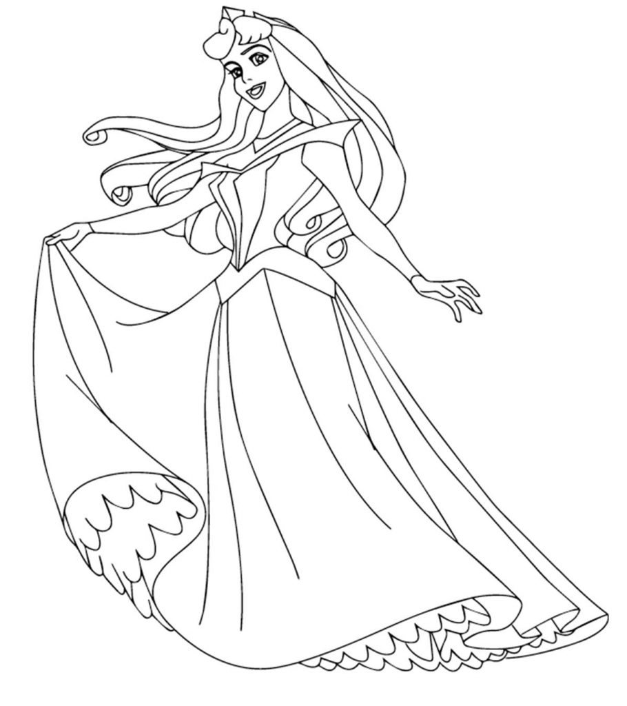 Top disney princess coloring pages for your little girl