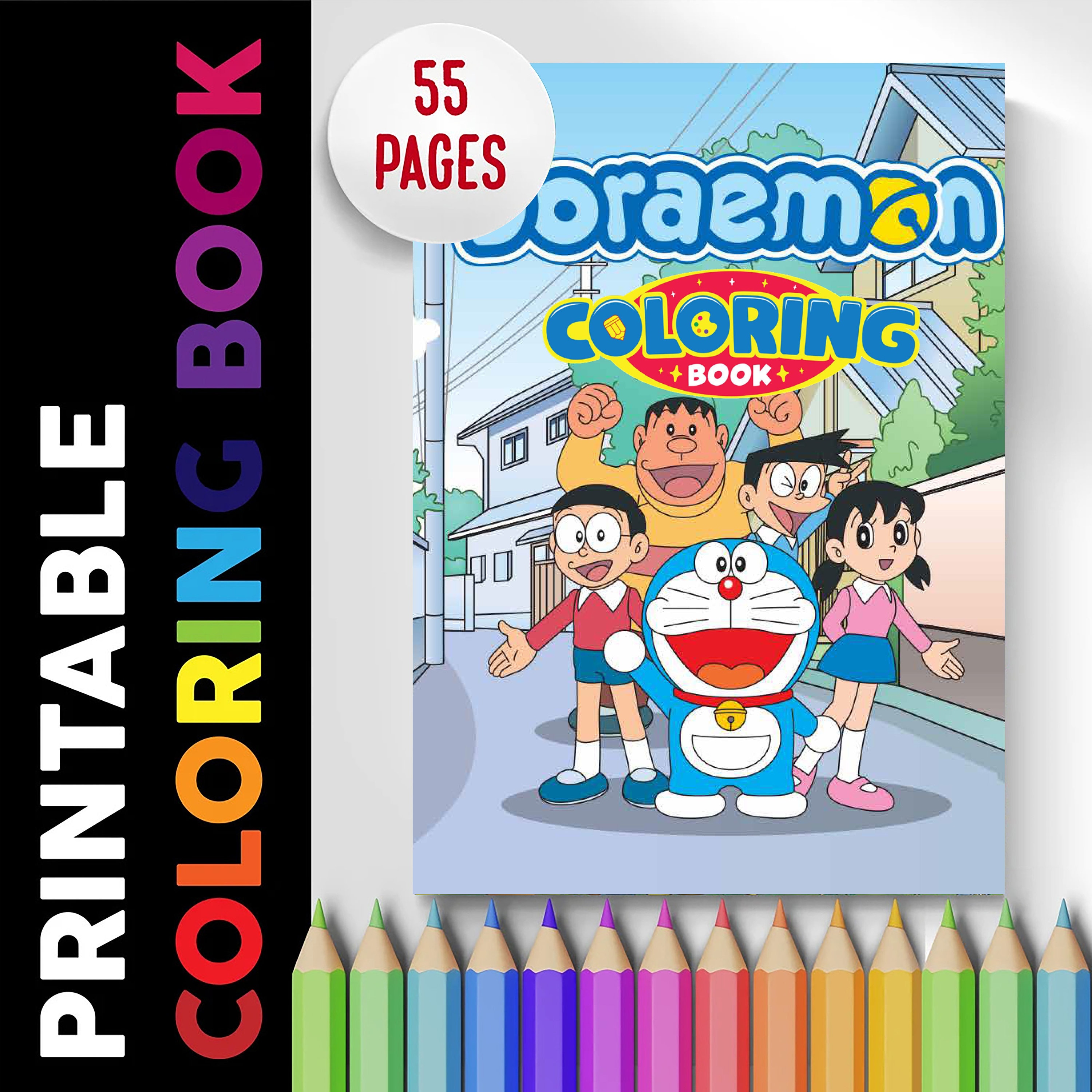 Doraemon coloring book pages coloring pages printable