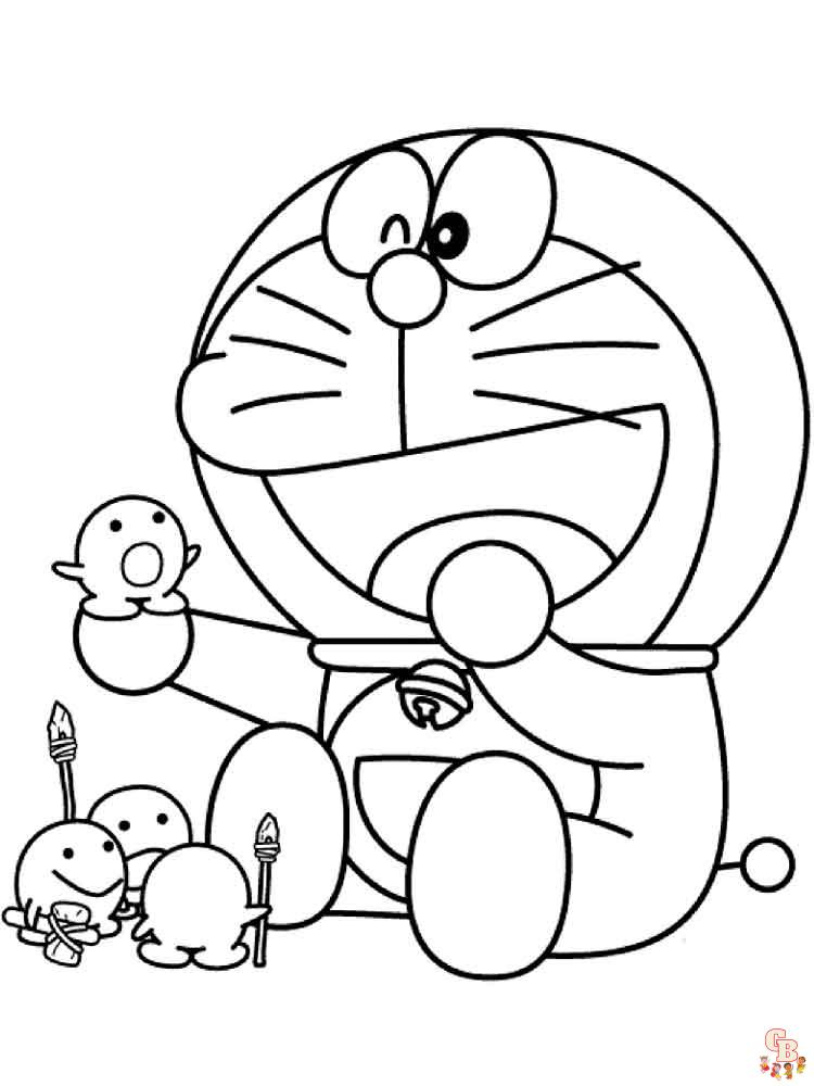 Free printable doraemon coloring pages