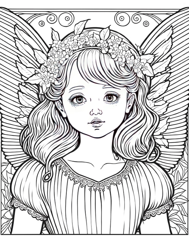 Free fairy coloring pages