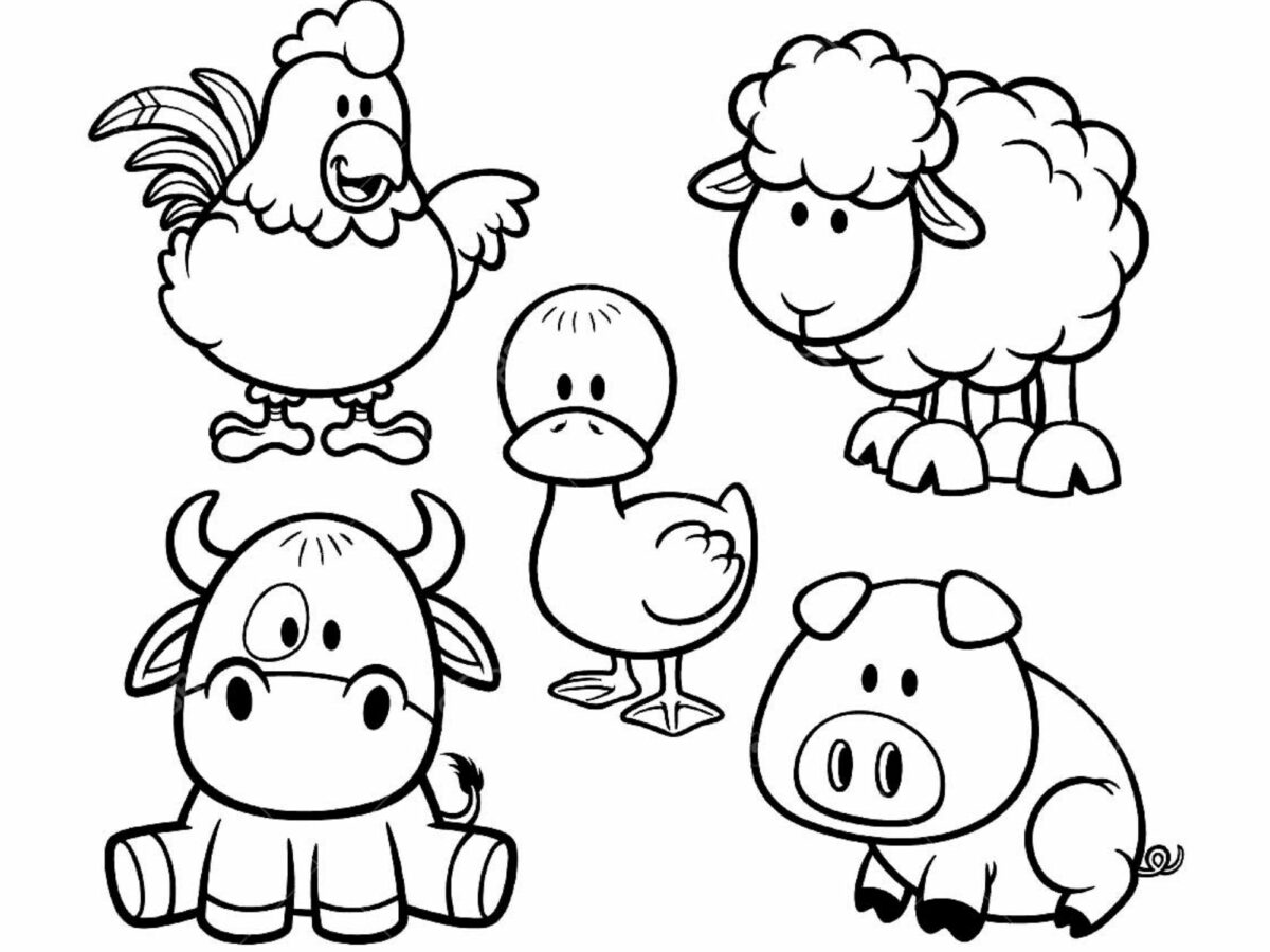 Printable farm coloring pages for kids that farm needs some color