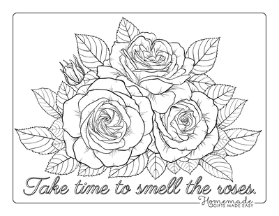 Free flower coloring pages for kids adults