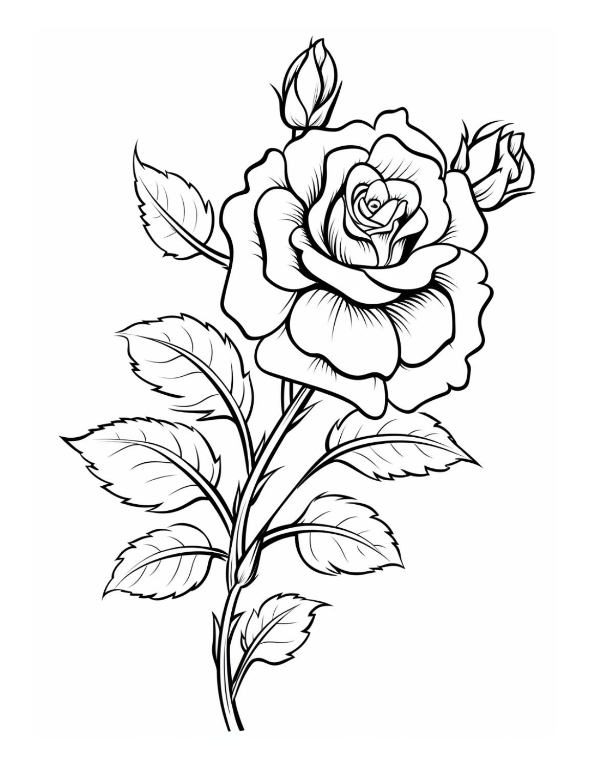 Free rose coloring pages for kids and adults to enjoy skip to my lou