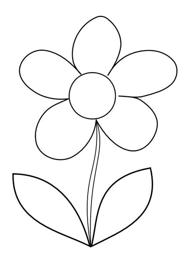 Coloring pages printable flower coloring page free for kids