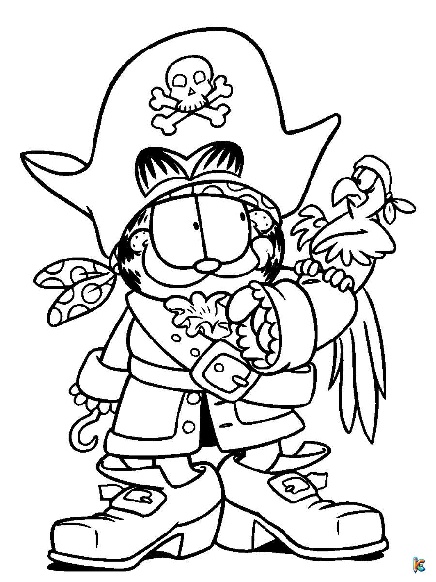 Garfield coloring pages â