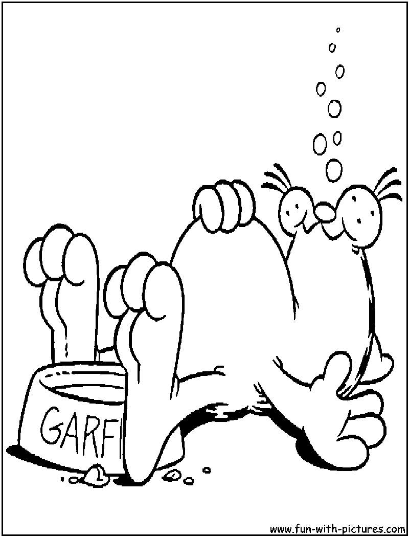 Garfield coloring pages