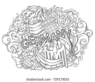 Germany coloring book stock photos and pictures