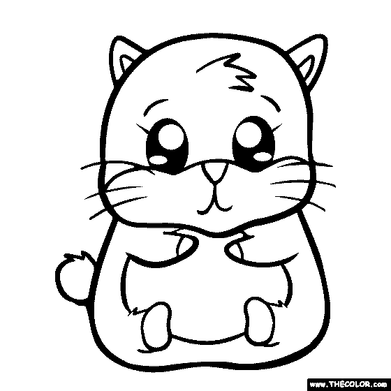 Guinea pig coloring page