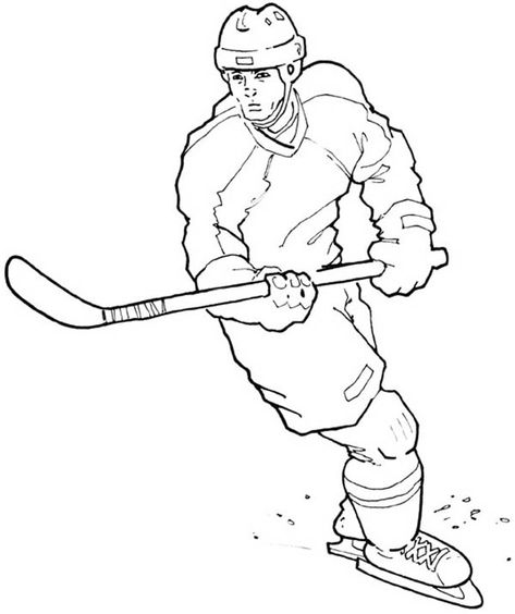 Coloring pages hockey coloring page hockey hockey players