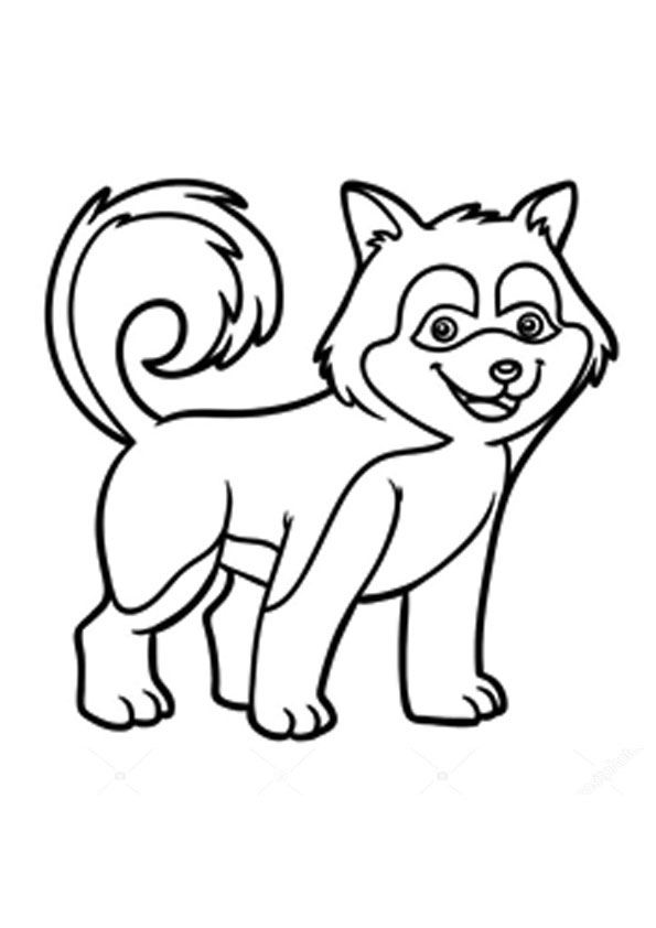 Coloring pages husky puppy coloring pages