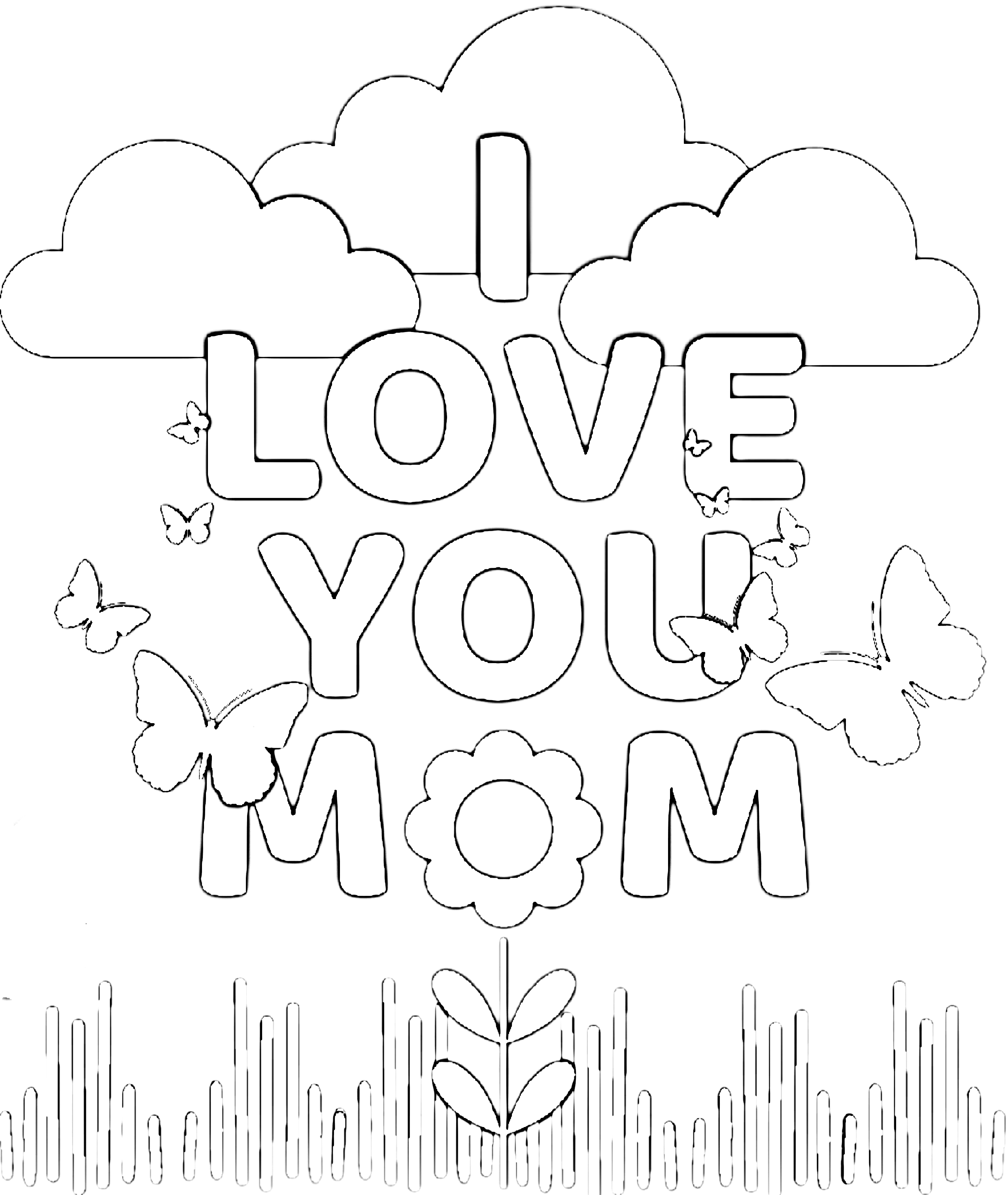 Coloring pages i love u coloring pages we you mom colouring grandpa