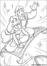 Aladdin coloring pages on coloring