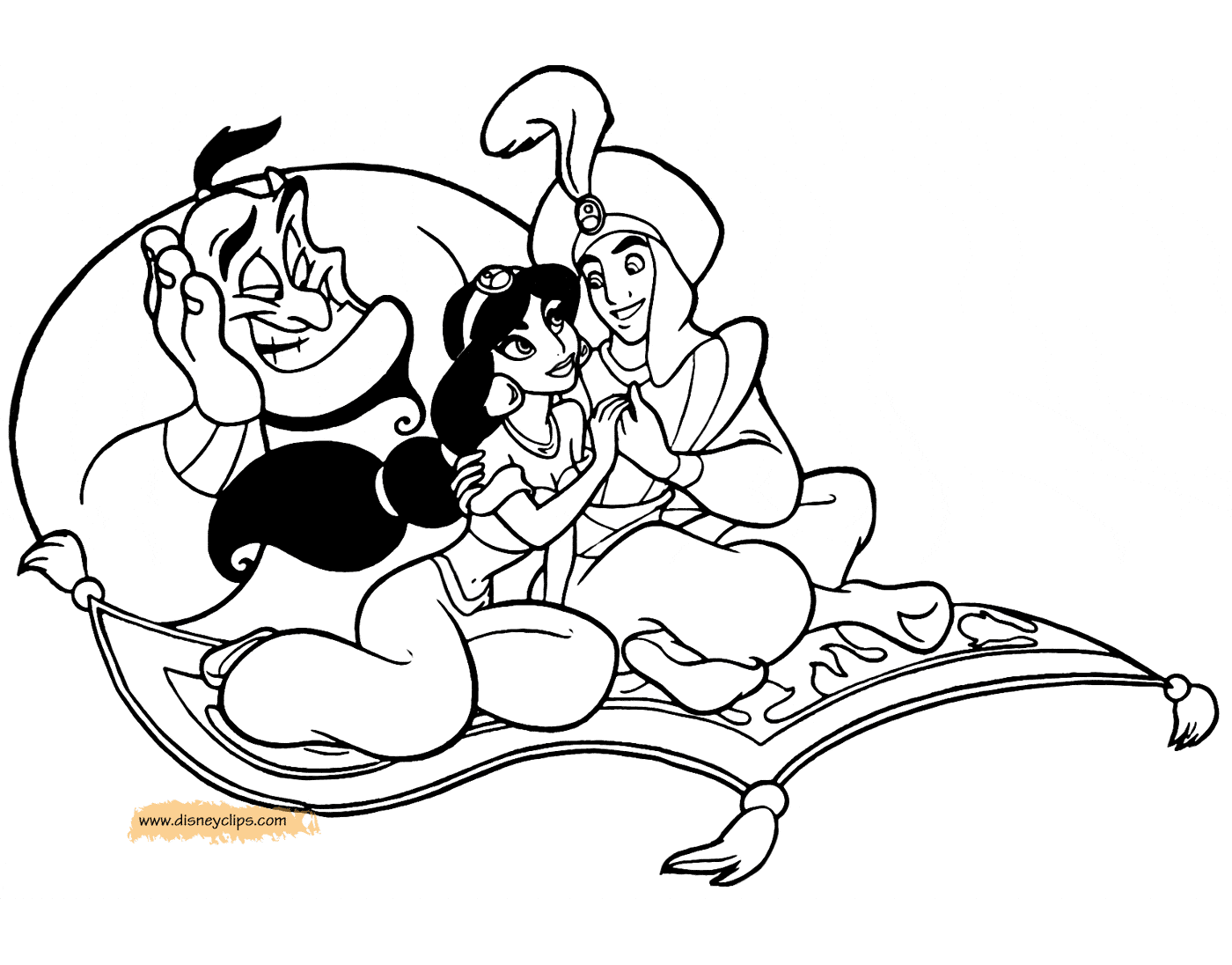 Aladdin coloring pages