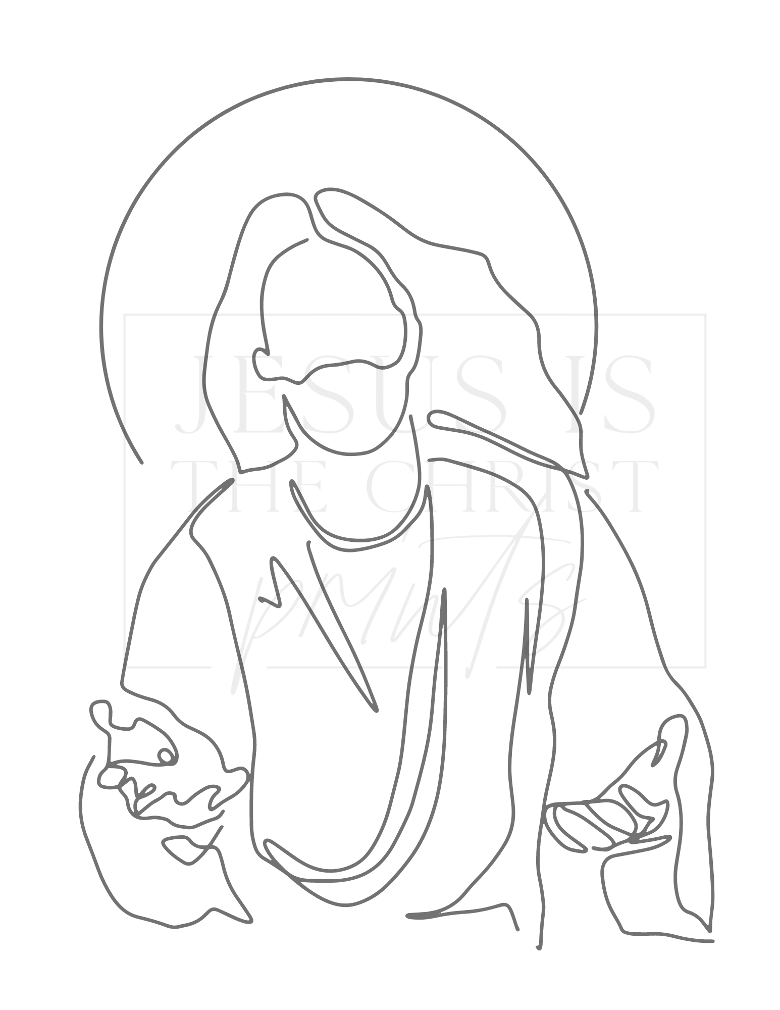 The ministry of christ childrens coloring pages â jesus is the christ prints